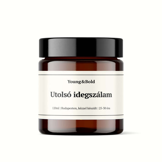 Szójaviasz illatgyertya - Utolsó idegszálam - Young&Bold - szójagyertya