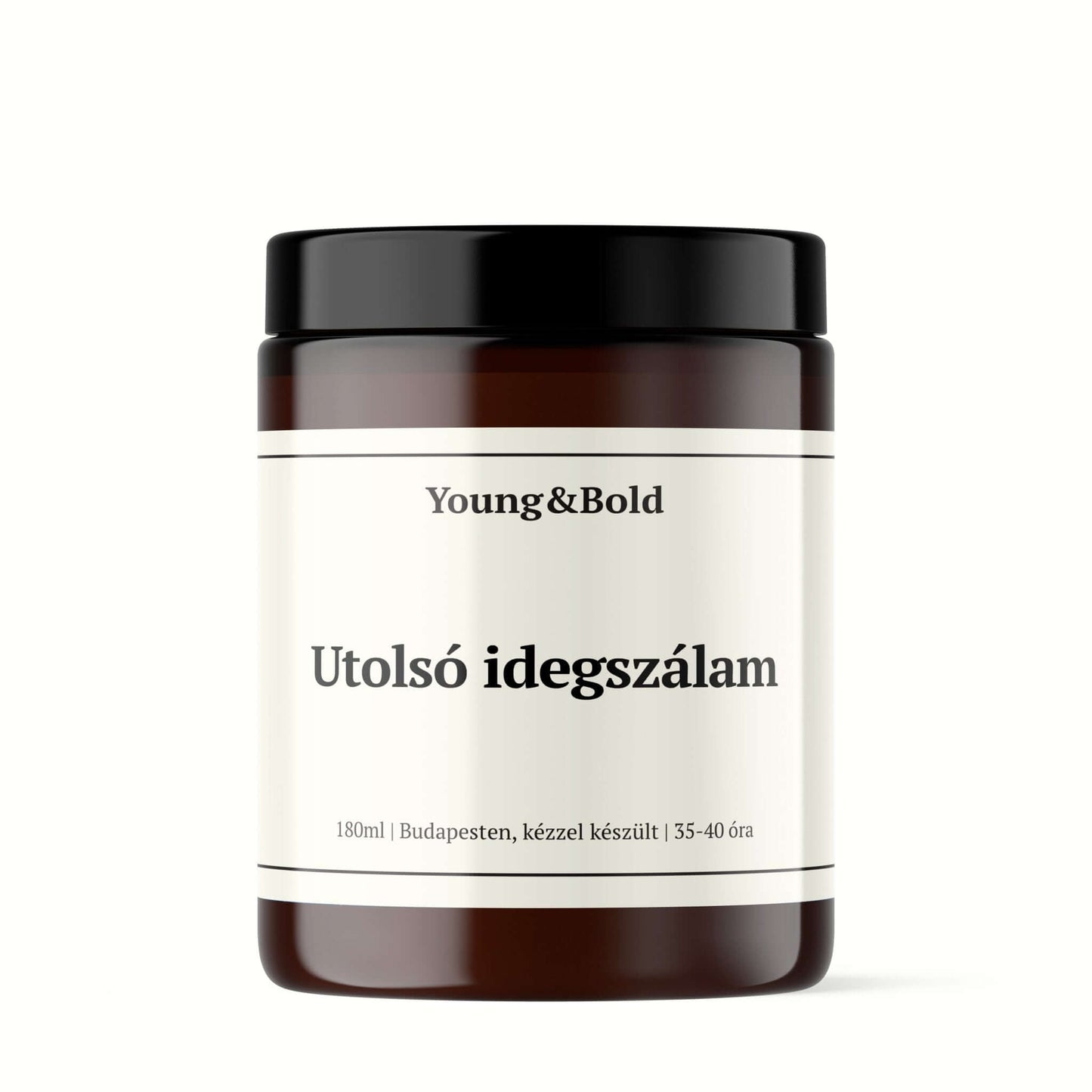 Szójaviasz illatgyertya - Utolsó idegszálam - Young&Bold - szójagyertya